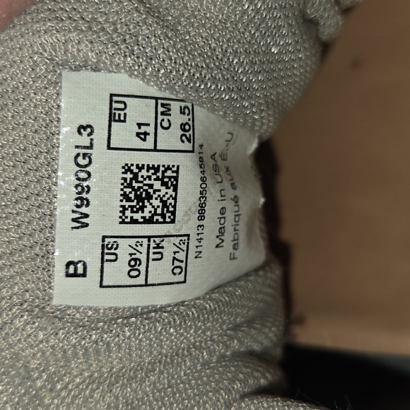 New Balance 990 Womens Gray and White Athletic Shoes Size 9.5 - Picture 10 of 11